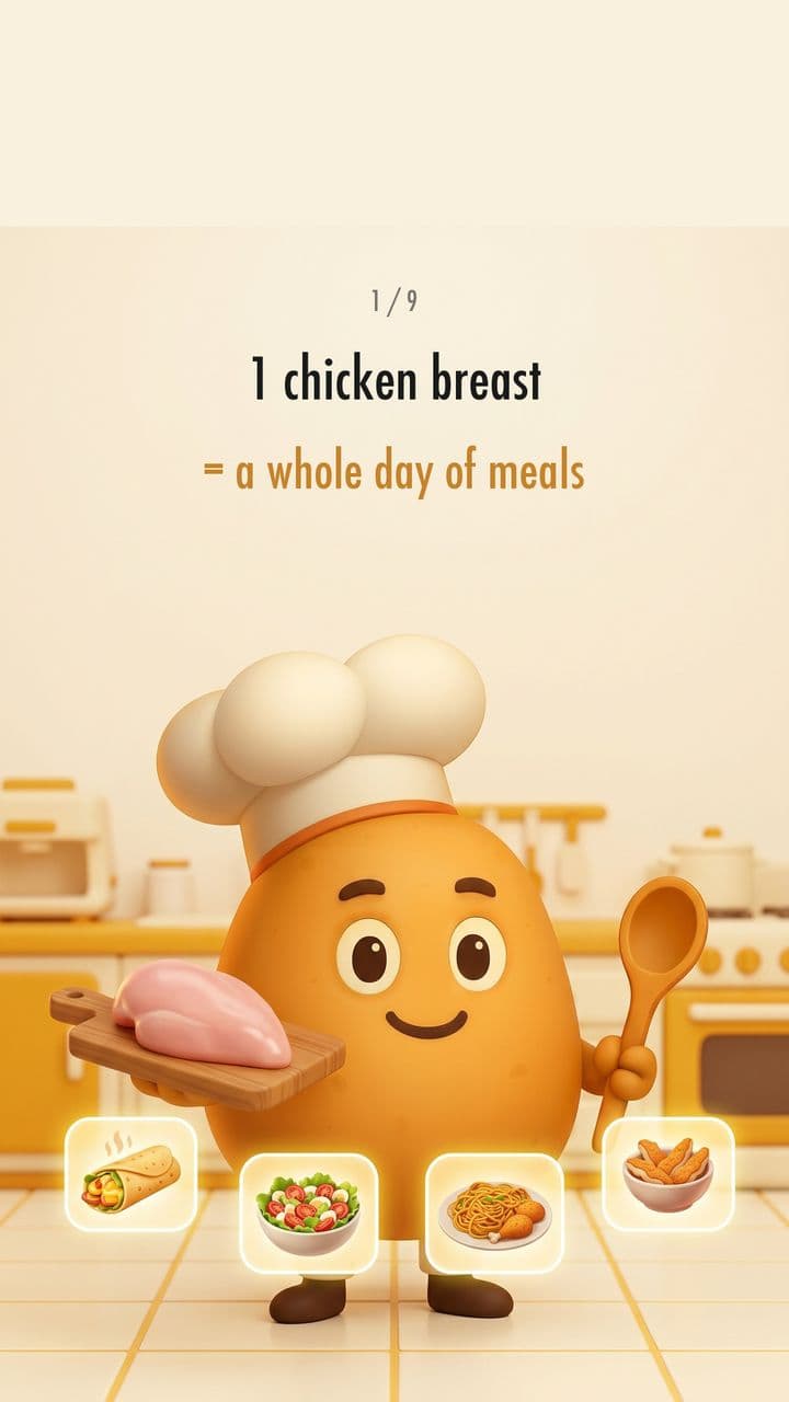 One chicken, all four meals
