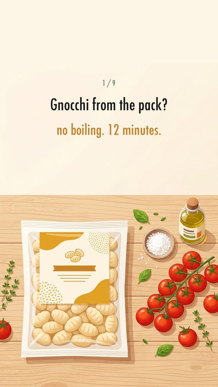 Crispy gnocchi, no boiling