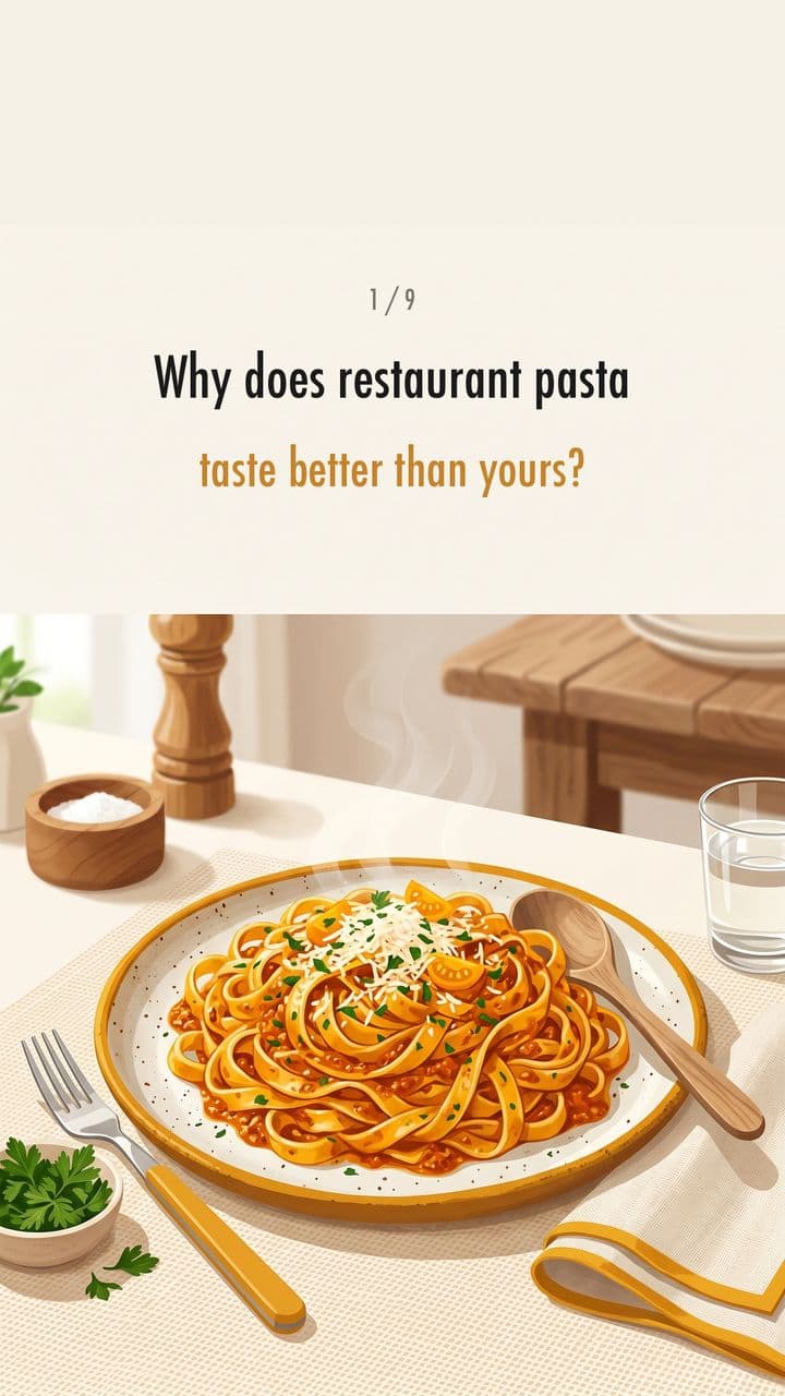 The pasta water rules