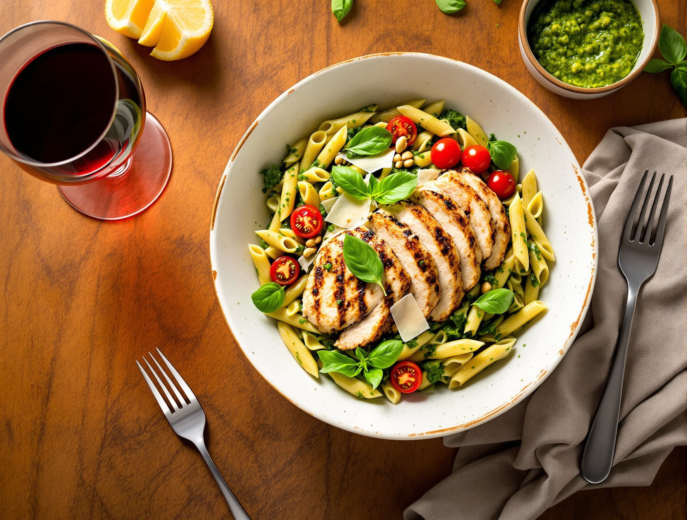 Chicken Pesto Pasta (Lean Bulk)