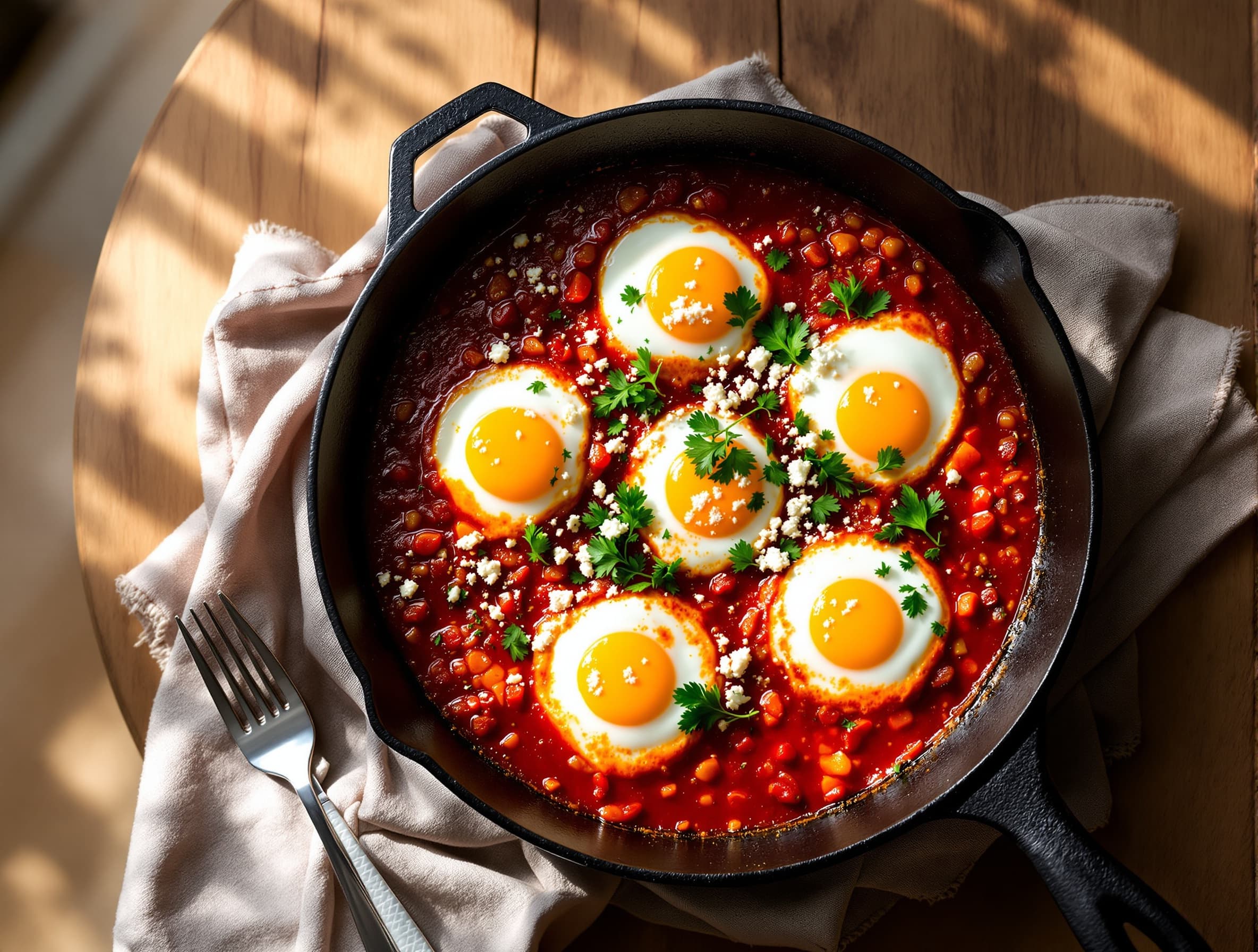 Low-Calorie Shakshuka With Feta