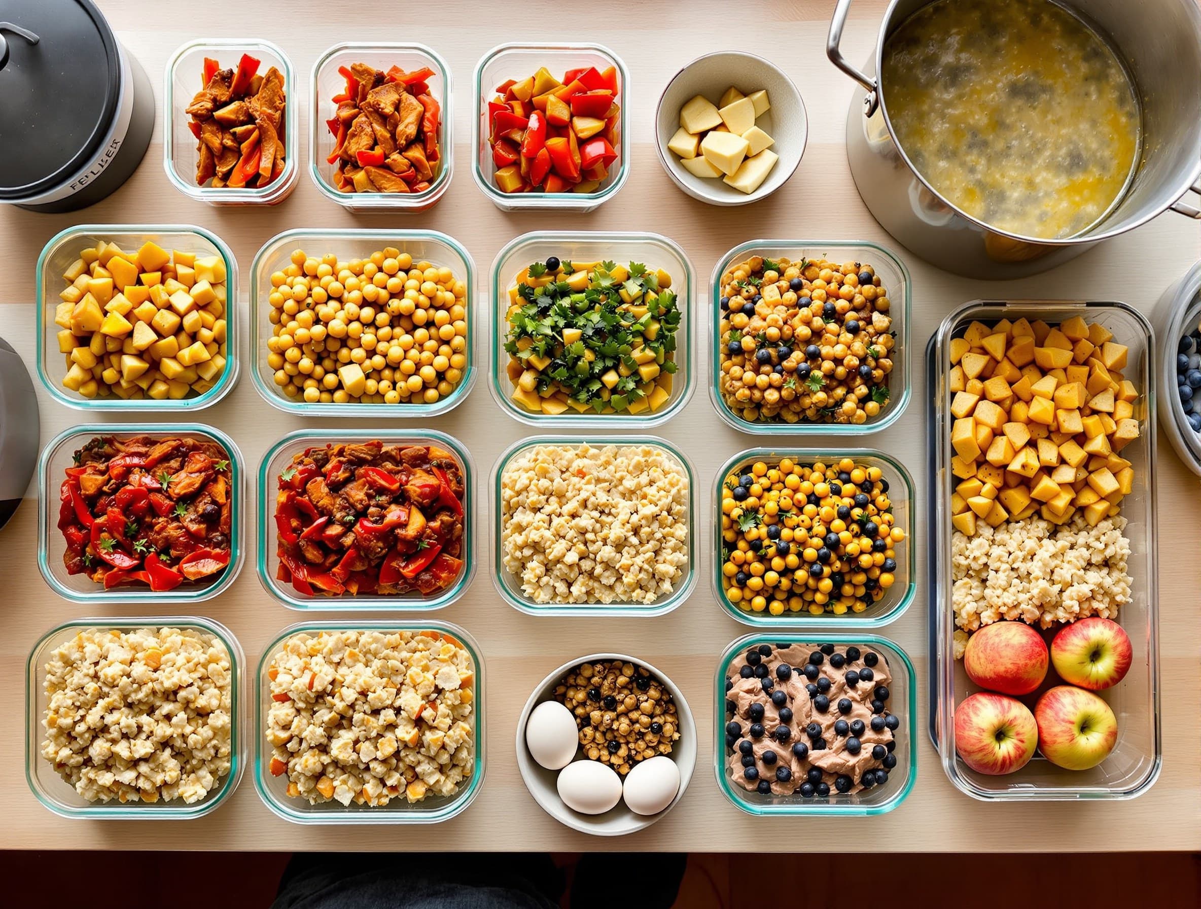 Sunday Meal Prep Plan: 4 Recipes, 4 Days, Every Meal