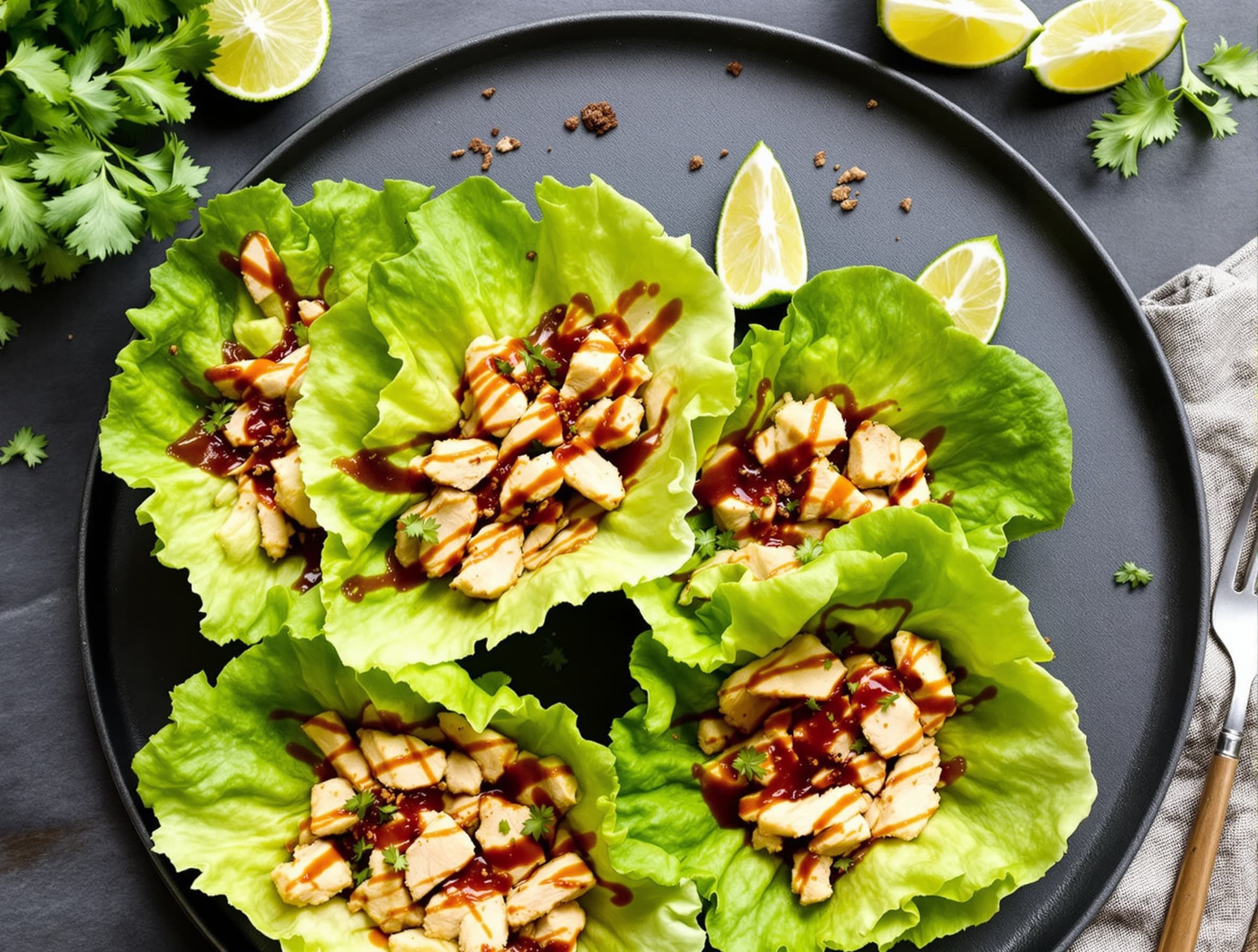 400-Calorie Turkey Lettuce Wraps