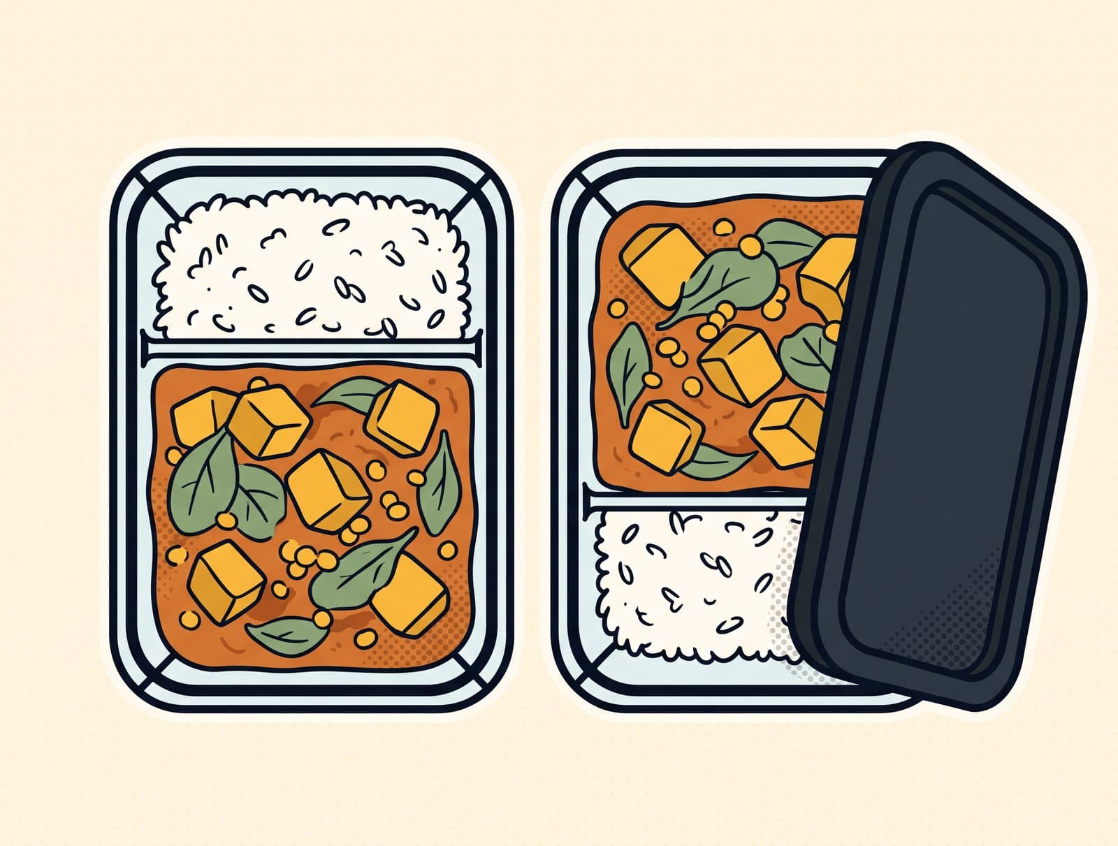 Coconut Lentil Curry Meal Prep
