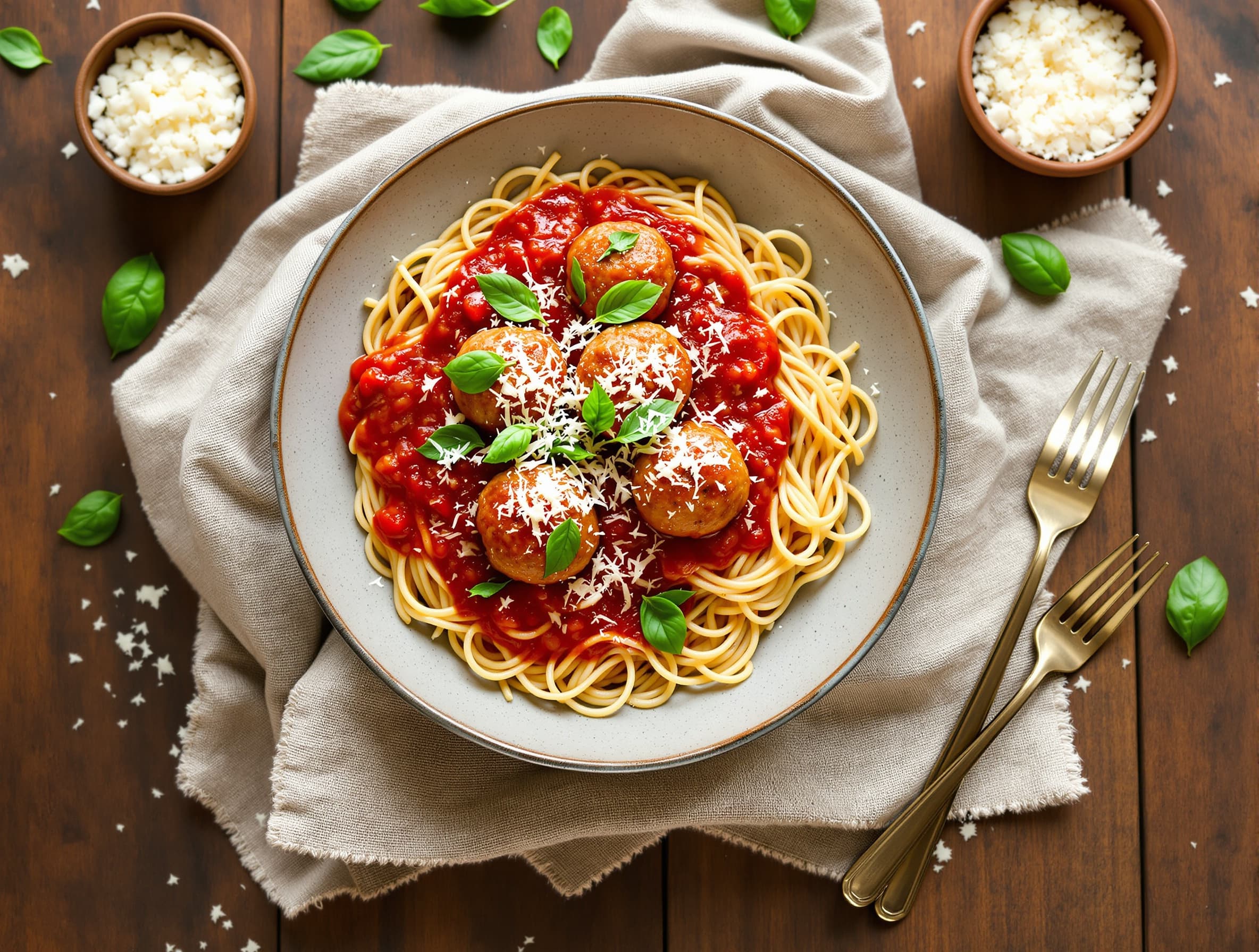 High-Protein Baked Turkey Meatballs in Tomato Sauce