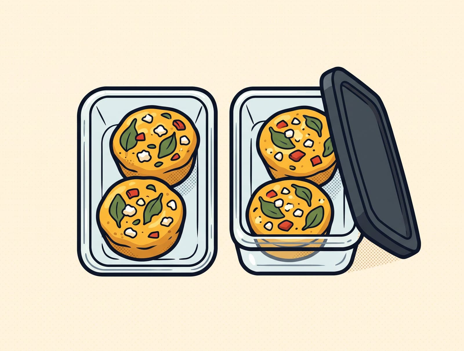 Spinach Feta Egg Muffins for Meal Prep